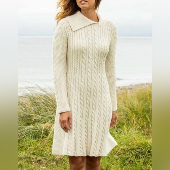 The Irish Store 100% New Merino Wool Dress Size S - Picture 1 of 8